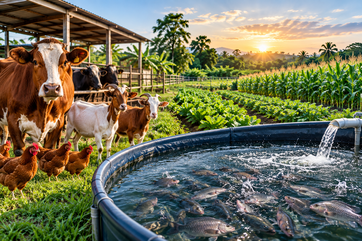 Livestock, Fisheries & Crop Farming